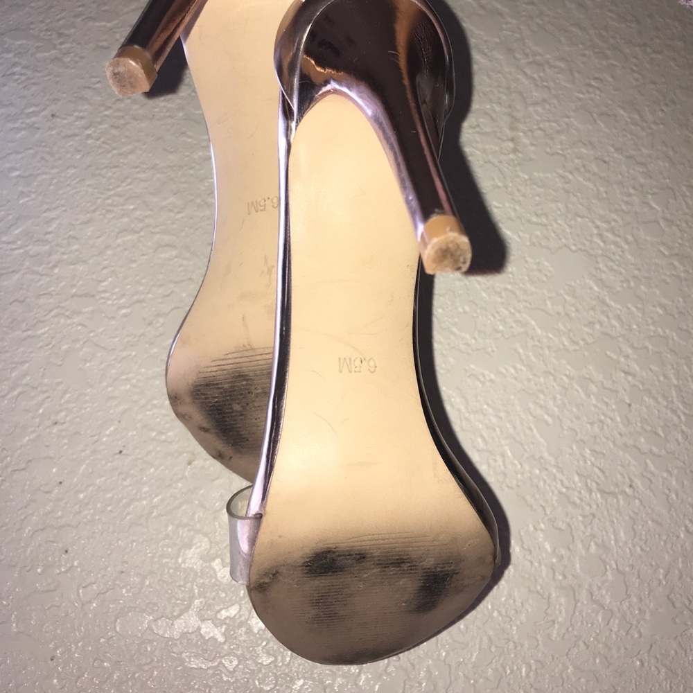Steve Madden Clear Stilettoe, Ankle starp - Picture 4 of 6